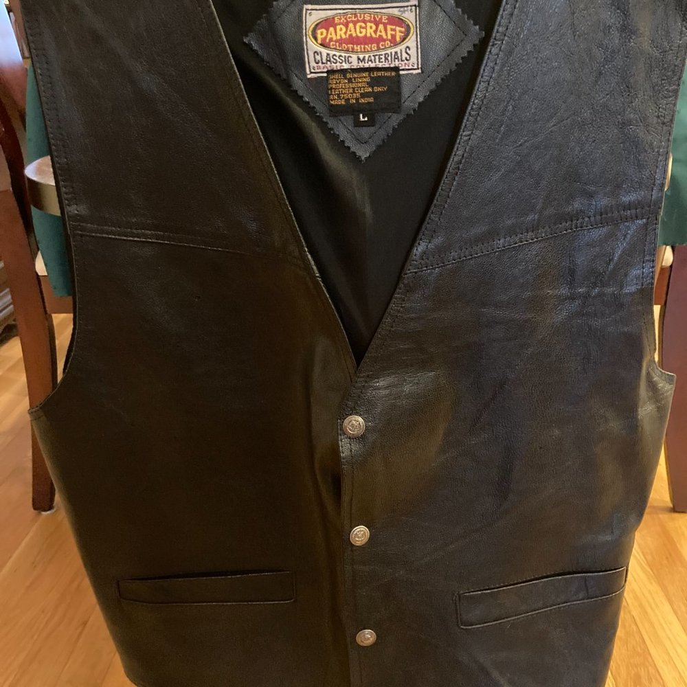 Paragraff Mens Leather Vest